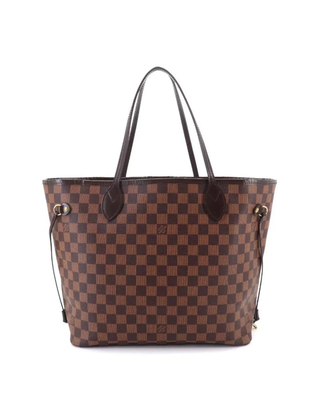 Louis Vuitton Damier Neverfull MM Tote Ebene Cerise Brown
